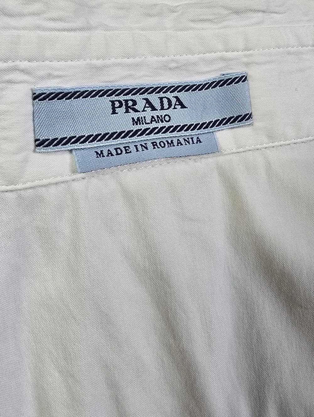 PRADA Classic Poplin Button Down Blouse - Tailored Fit - Picture 4 of 10